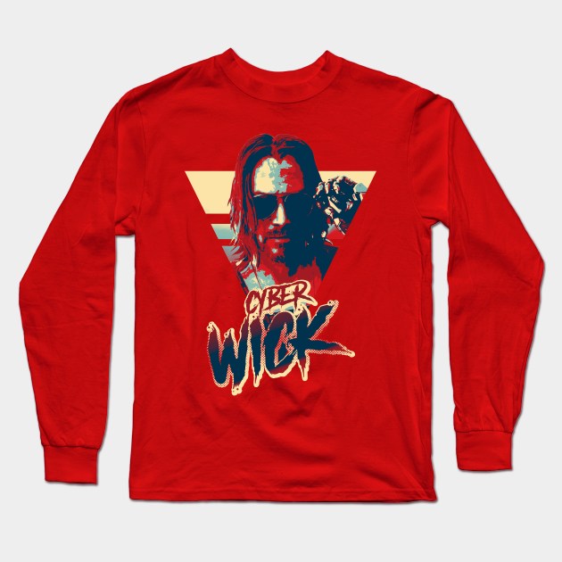 johnny silverhand pop art Long Sleeve T-Shirt by willitone